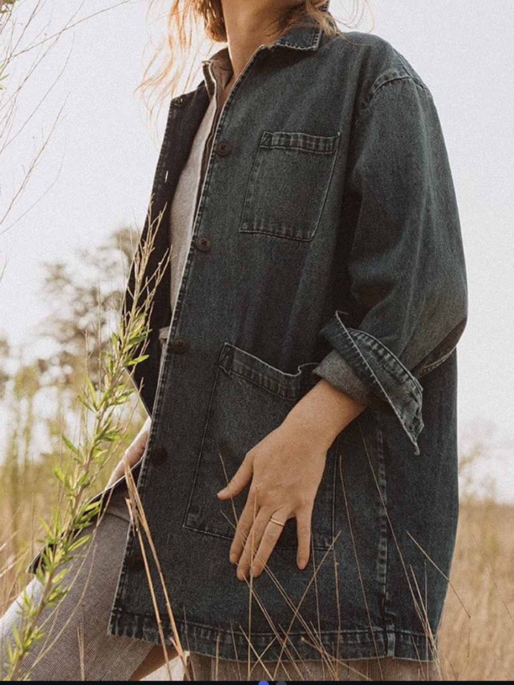 esby Black Denim Sammie Jacket